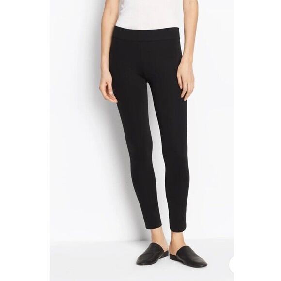 Vince Pants - VINCE Stretch High-Rise Leggings Women’s Black M Tech Ponte Seamed Casual Career